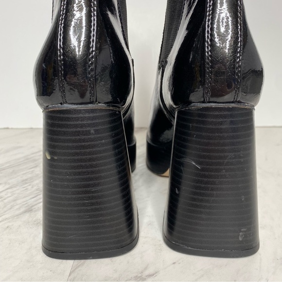 Circus Sam Edelman Stace Platform Black Patent Leather Heeled Bootie 8M - Picture 5 of 16